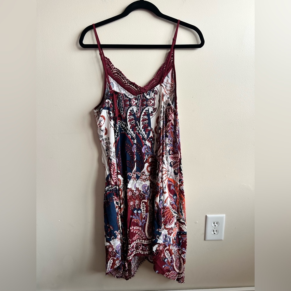 Xhilaration Vintage Y2K Paisley Summer Dress XXL - Picture 4 of 7